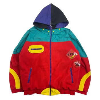 Vintage 1990's Adidas Adventure Polar Fleece Jacket Multi