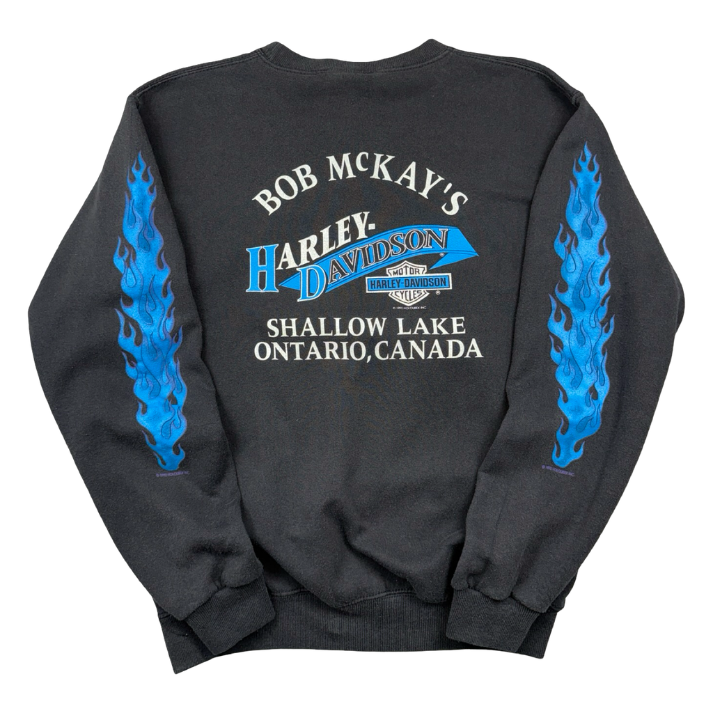 Vintage Harley Davidson Legends Live Where Legends Roam Sweatshirt Black