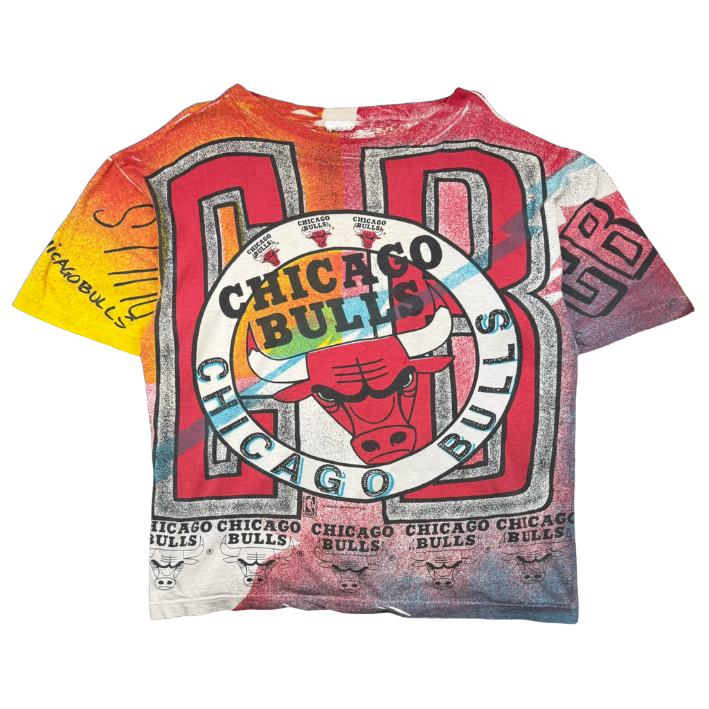 Vintage 90's Chicago Bulls AOP Tee Red
