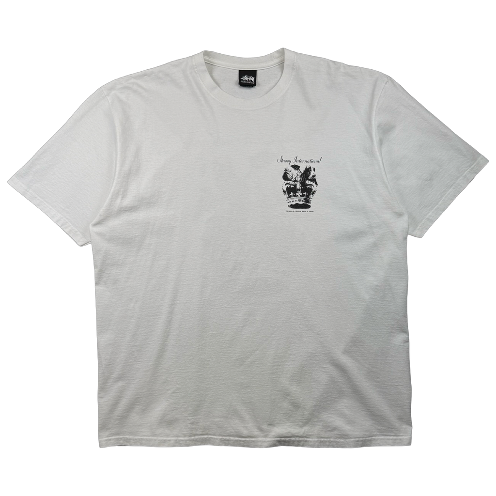 Stussy Dog Crown Tee White (USED)
