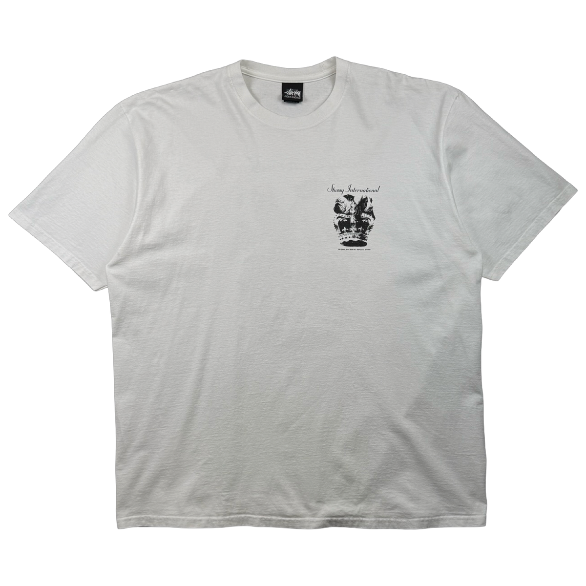 Stussy Dog Crown Tee White (USED)