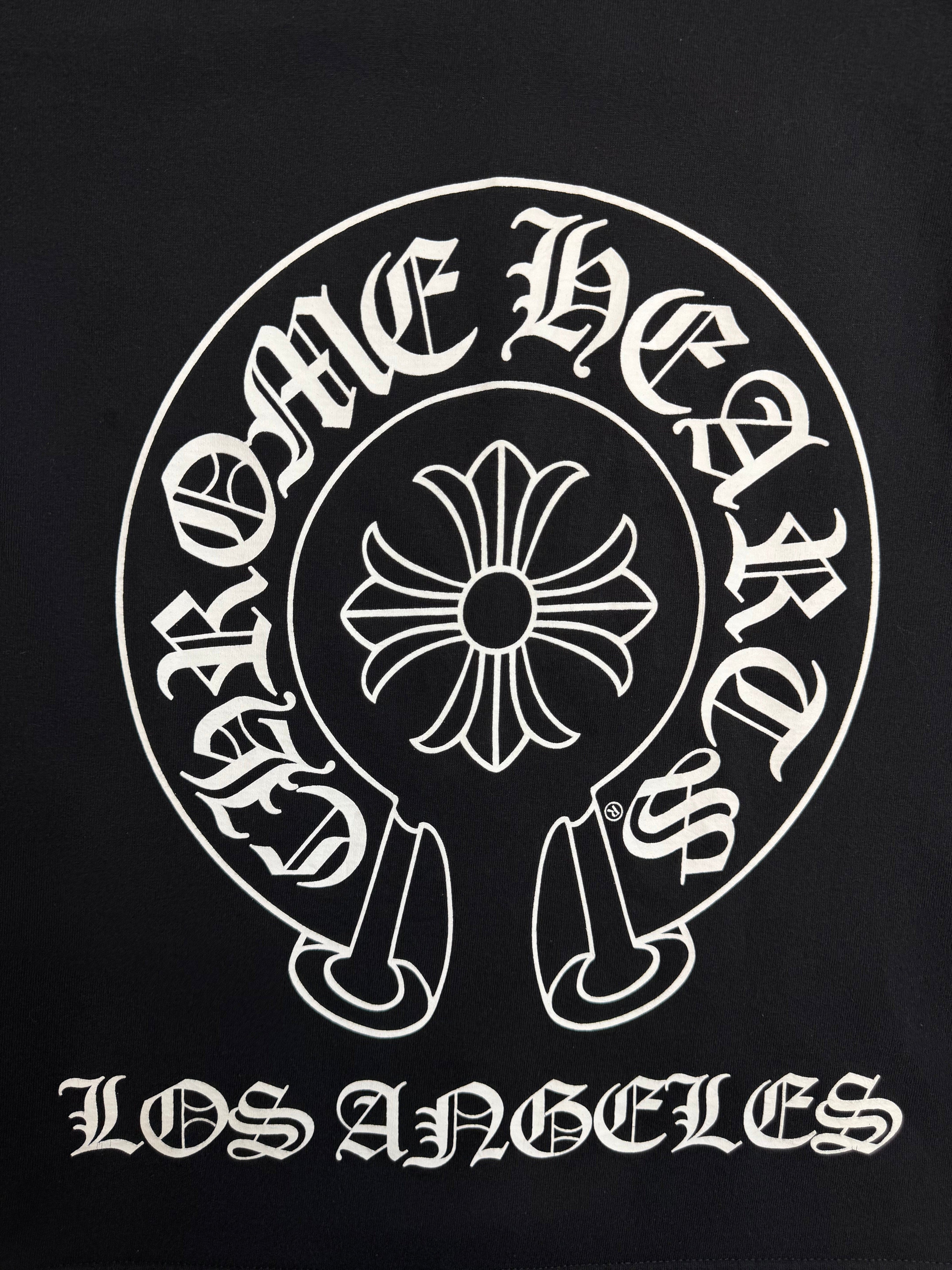 Vintage Chrome Hearts Los Angeles Horseshoe Pocket Tee Black