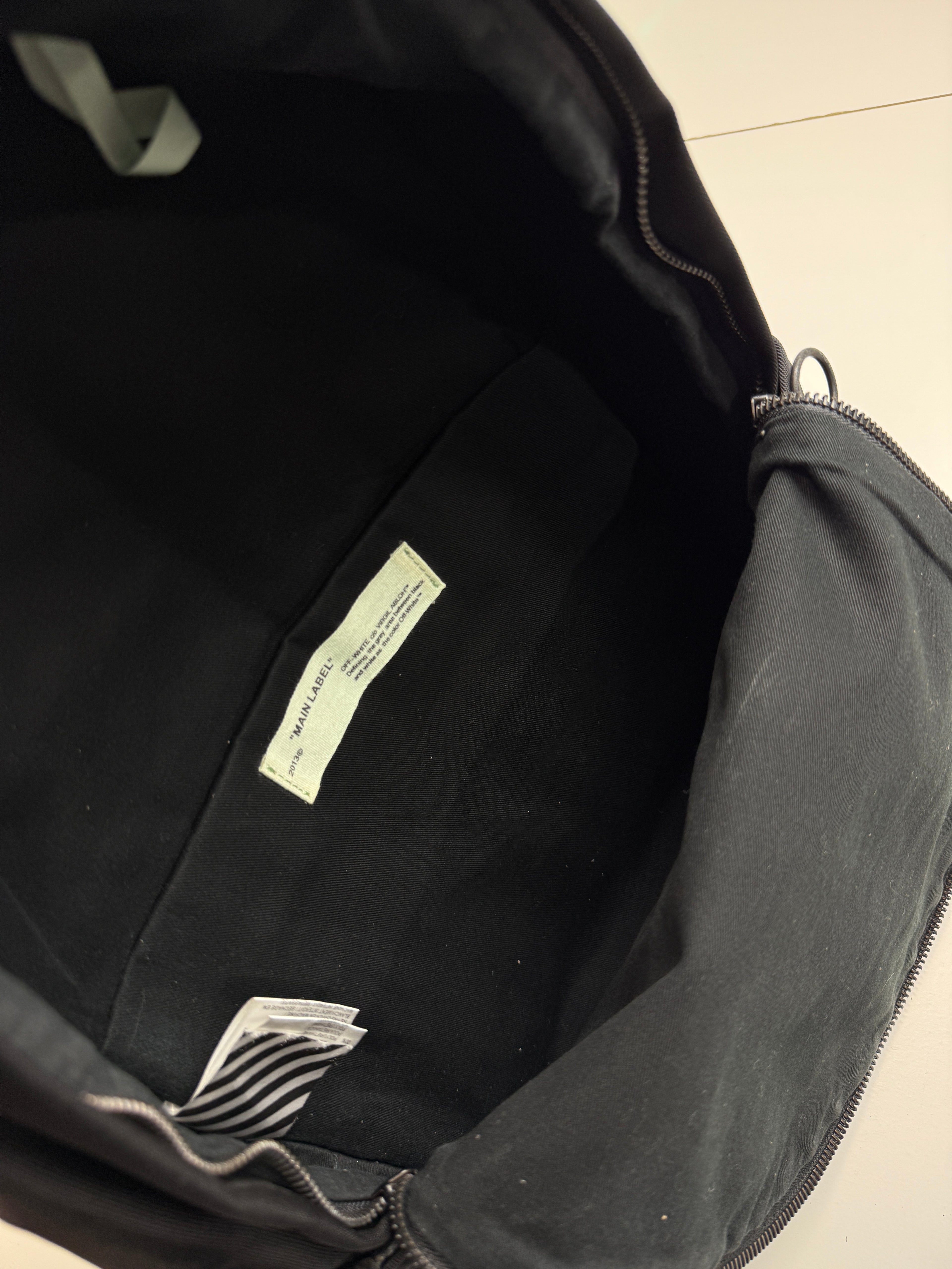 Off-White Quote Backpack Black