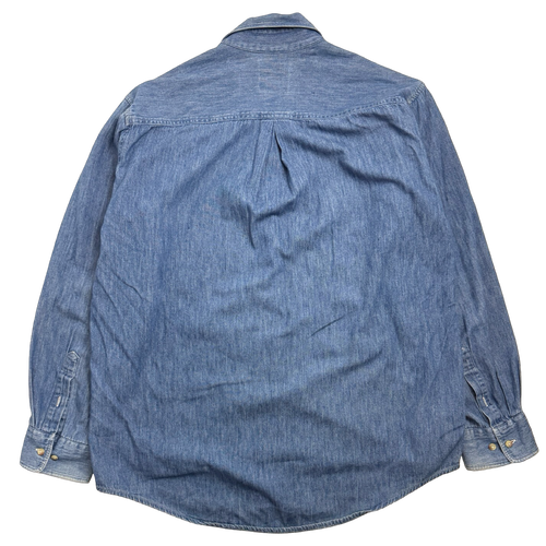 Vintage Marlboro Dark Blue Denim Button Up | Vintage Clothing Store Canada
