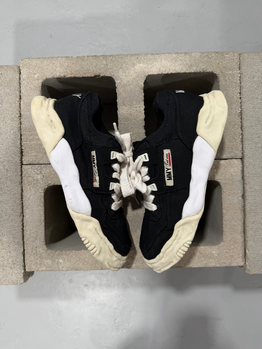 Maison Mihara Yasuhiro Parker OG Sole Canvas Low Black/White (USED)