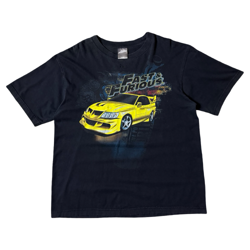 Vintage Fast and Furious Lancer Evo Tee Black | Vintage Clothing Store Canada