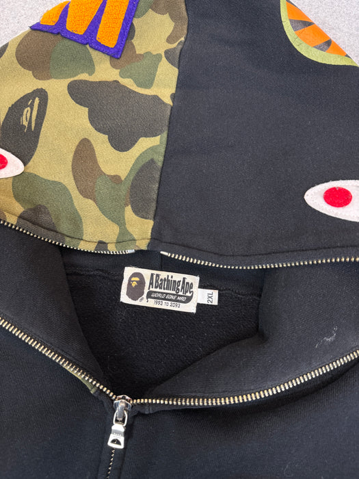 BAPE Shark Full Zip Hoodie Black (USED) | Vitnage Clothing Store Canada