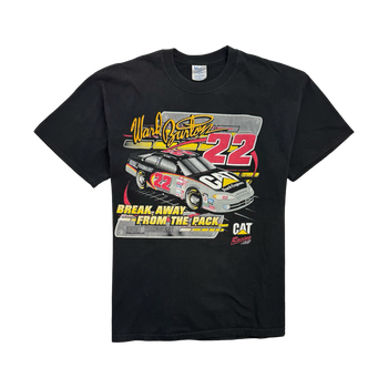 Vintage 2000s Ward Burton Nascar Tee Black