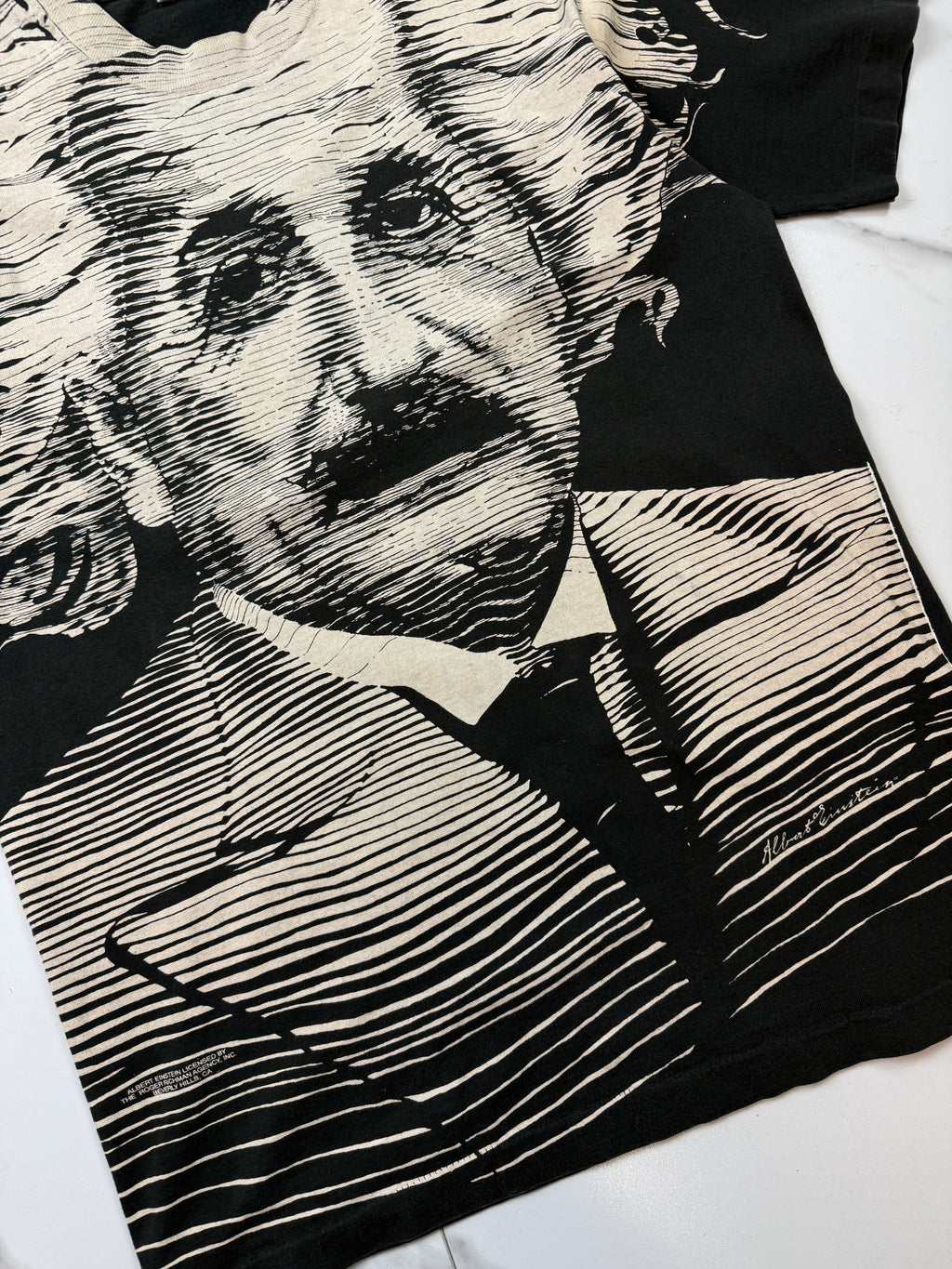 Vintage 90’s Albert Einstein Tee Black