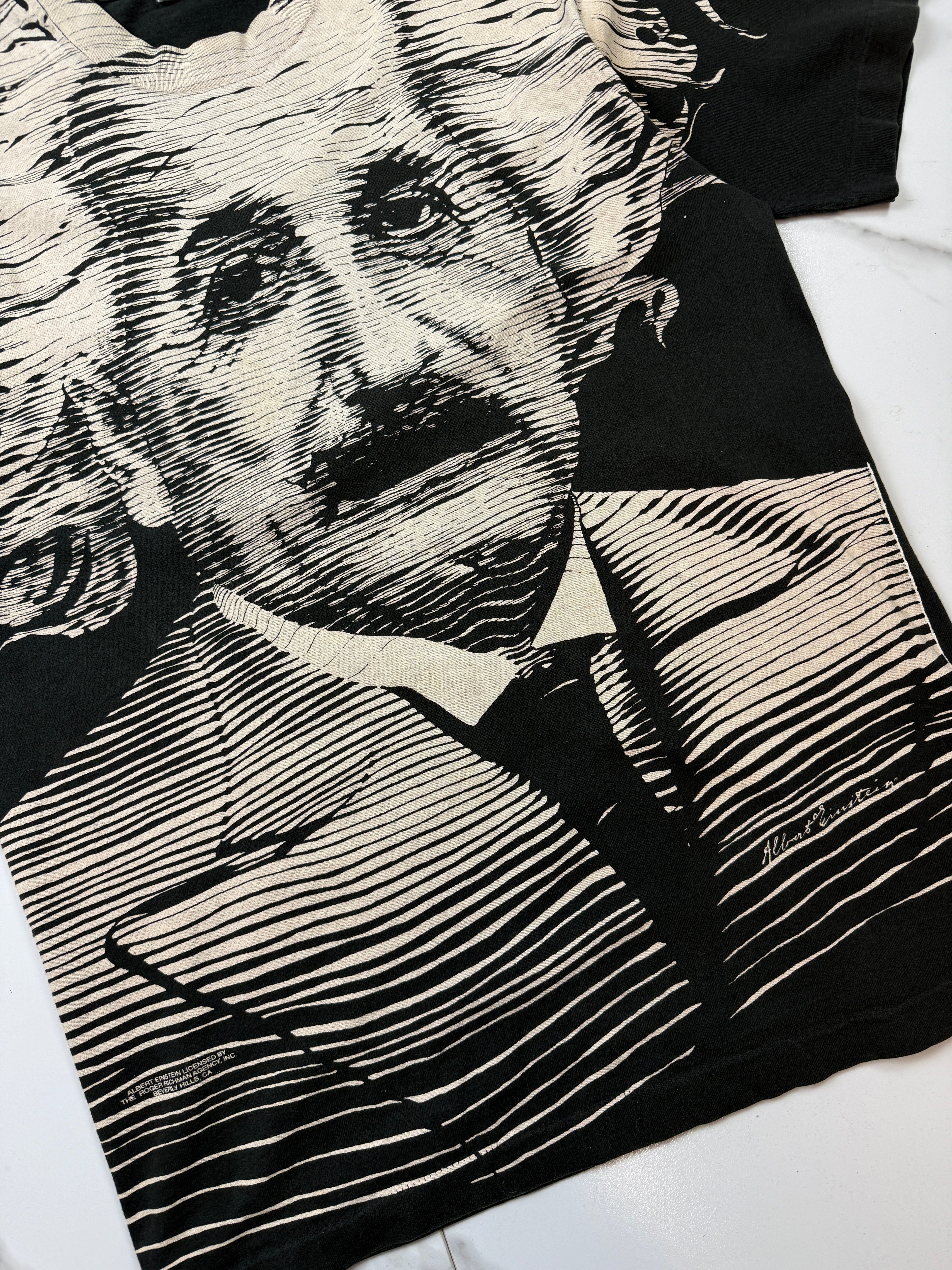 Vintage 90’s Albert Einstein Tee Black