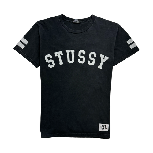 Stussy Jersey Style Tee Black (USED) | Vintage Clothing Store Canada