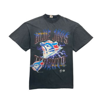 (M) Vintage 90s Toronto Blue Jays Tee Faded Black