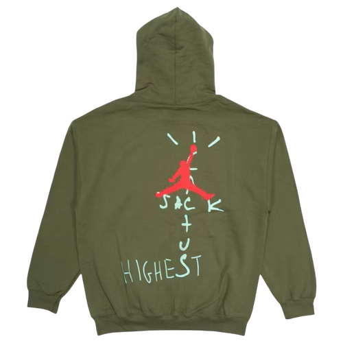 Travis Scott x Jordan HITR Hoodie Olive | Vintage Clothing Store Canada