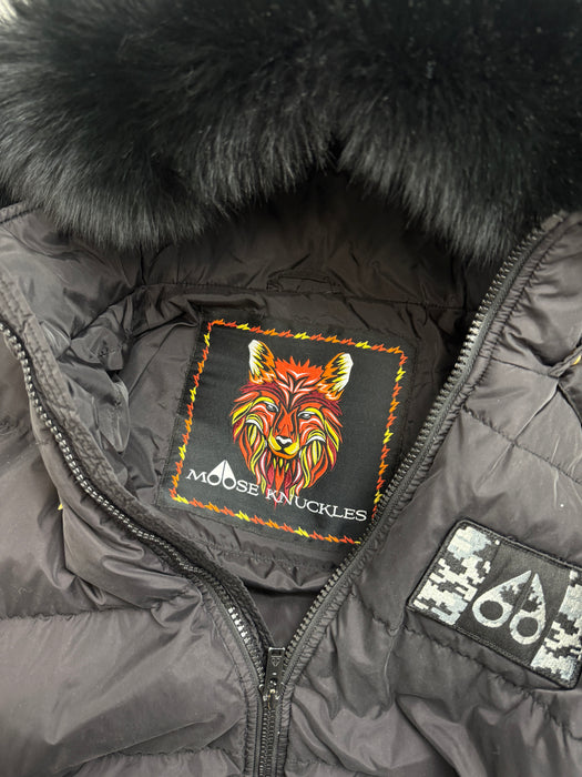 Moose Knuckles Patch Collington Bomber Jacket (USED) | Vitnage Clothing Store Canada