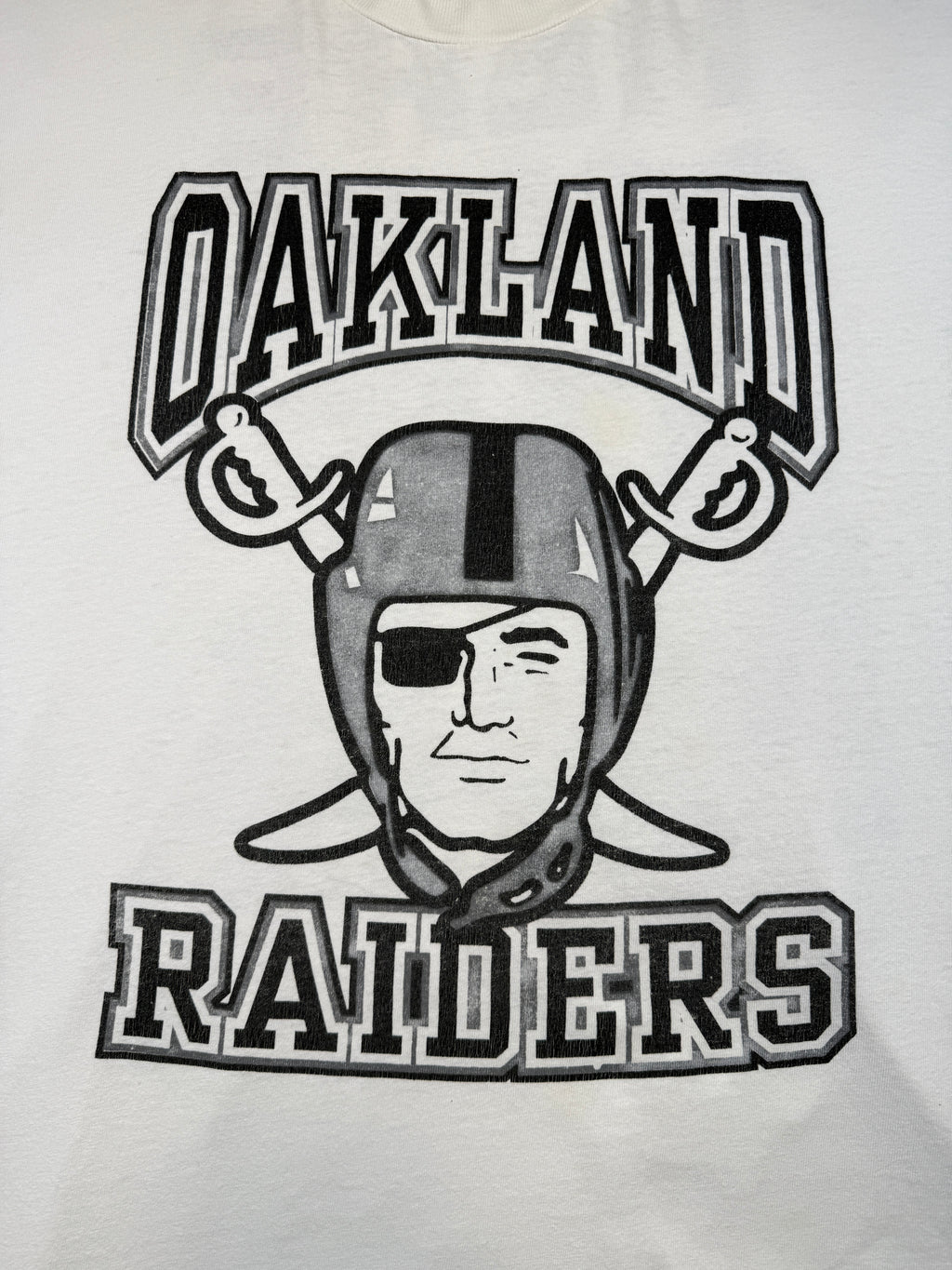 Vintage Oakland Raiders MIB Tee White