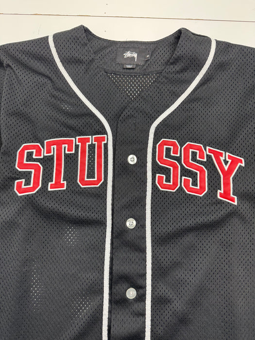 Stussy Team Jersey Black (USED) | Vitnage Clothing Store Canada