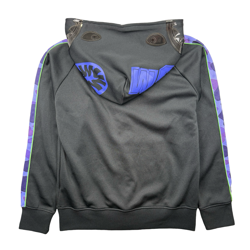 BAPE Jersey Shark Full Zip Hoodie Black (USED)