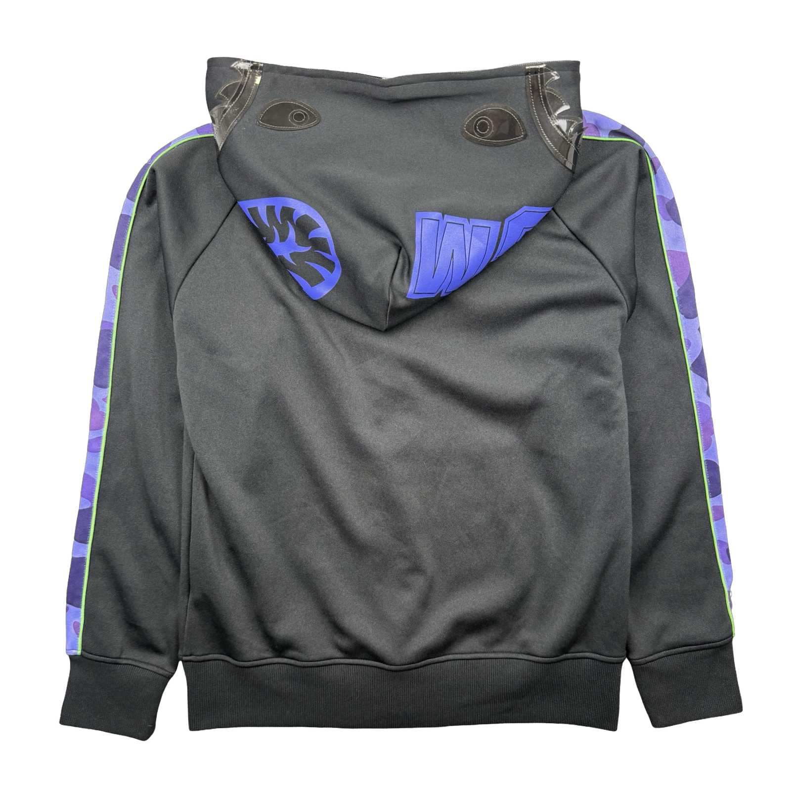 BAPE Jersey Shark Full Zip Hoodie Black (USED)