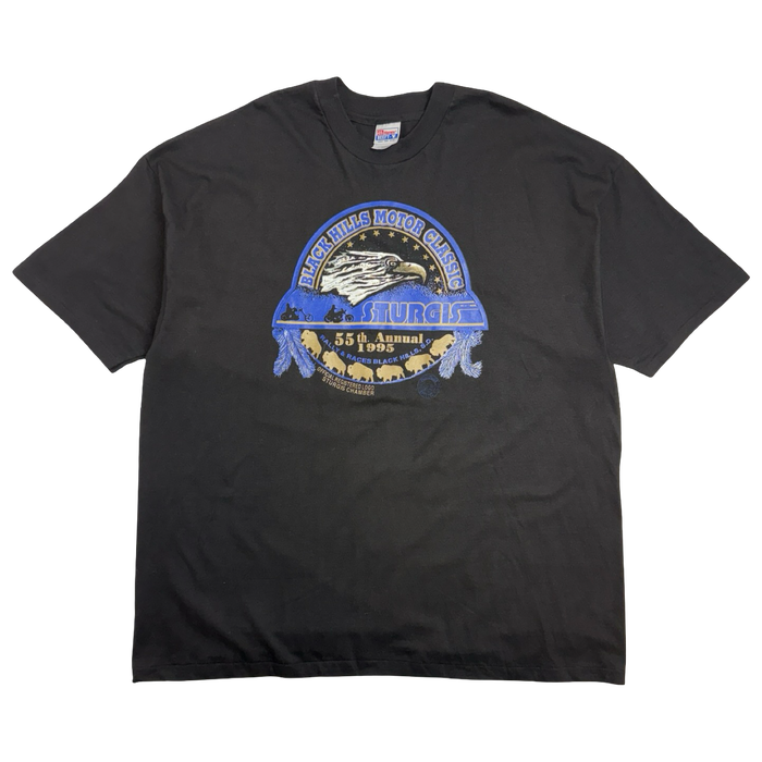 Sturgis 1995 Harley Davidson Sturgis Motorcycle Rally Tee Black | Vitnage Clothing Store Canada