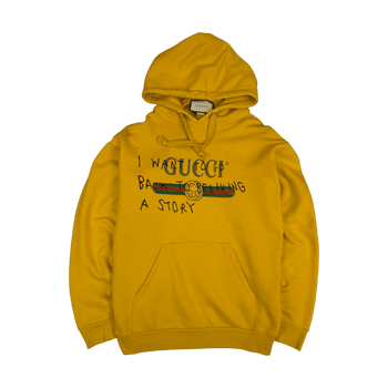 Gucci Coco Capitan Logo Print Hoodie Yellow (USED)