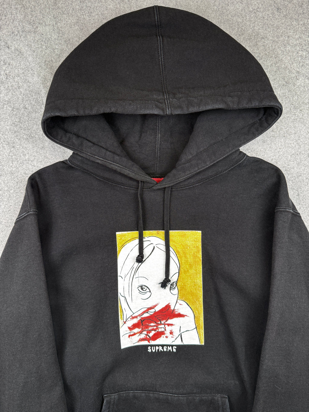 Supreme Nose Bleed Hoodie Black (USED)