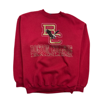 Vintage 90s Boston College Sweatshirt Red