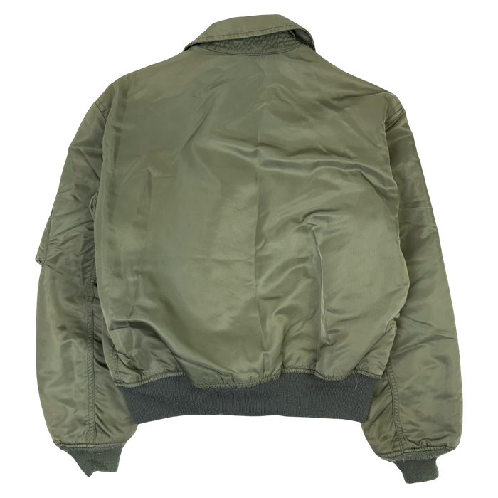 Vintage Alpha Industries CWU 45/P Flight Bomber Jacket Green | Vitnage Clothing Store Canada