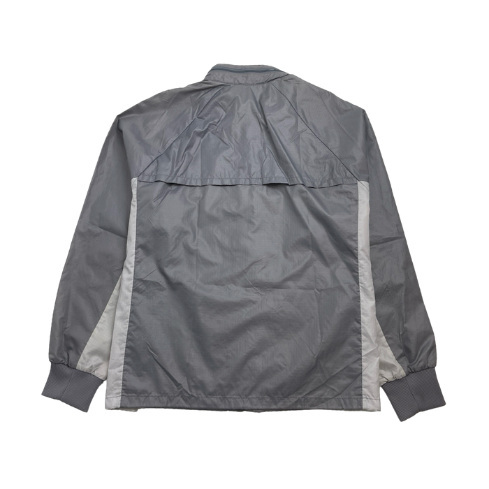 (XL) Vintage 80s Adidas Windbreaker Jacket Silver | Vitnage Clothing Store Canada