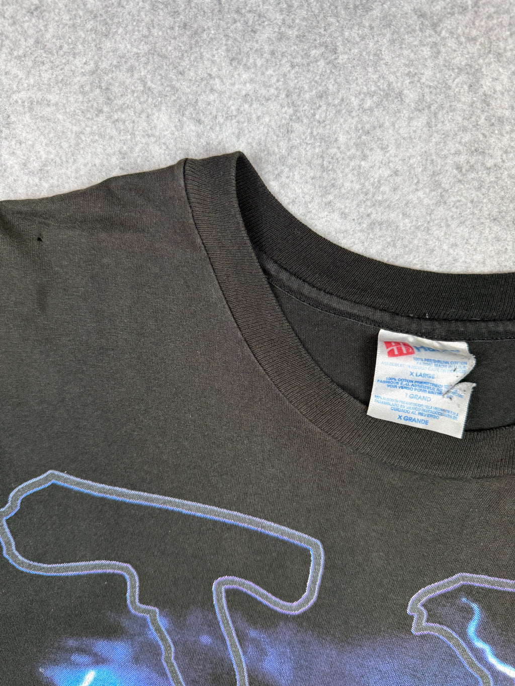 Vintage 90's The X Files Lightning Tee Black