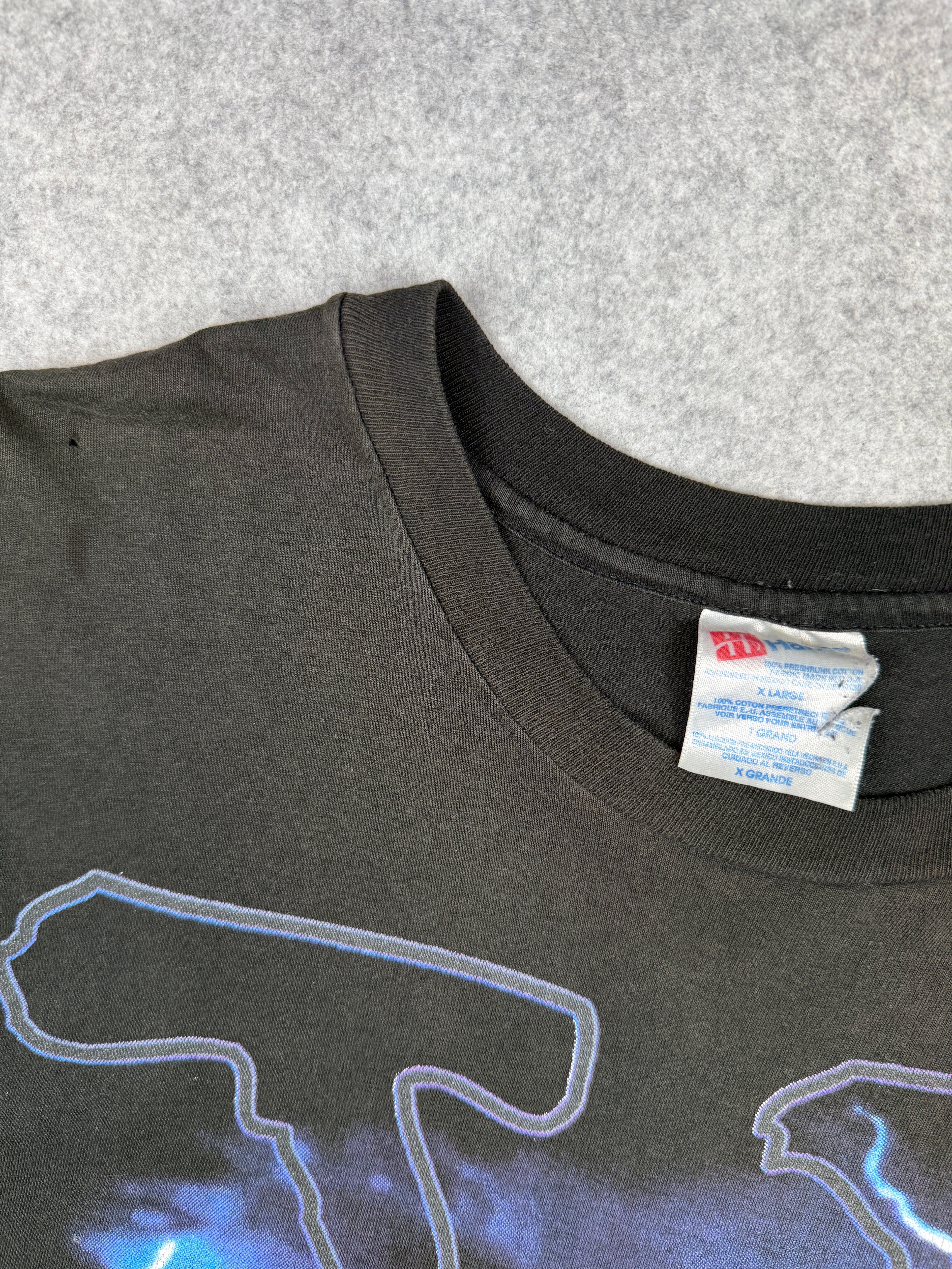 Vintage 90's The X Files Lightning Tee Black