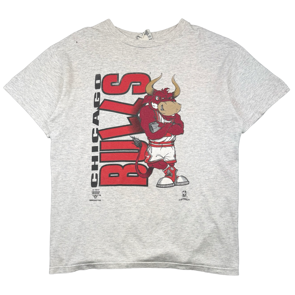 Vintage Chicago Bulls Benny the Bull Mascot Tee Grey