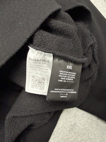 Fear Of God Essentials Logo Hoodie Black (USED)