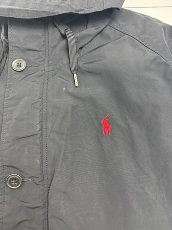 (XL) Vintage Polo Ralph Lauren Zip-Up Jacket Black