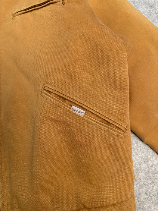 Vintage 1990’s Carhartt Detroit Work Jacket Tan | Vitnage Clothing Store Canada