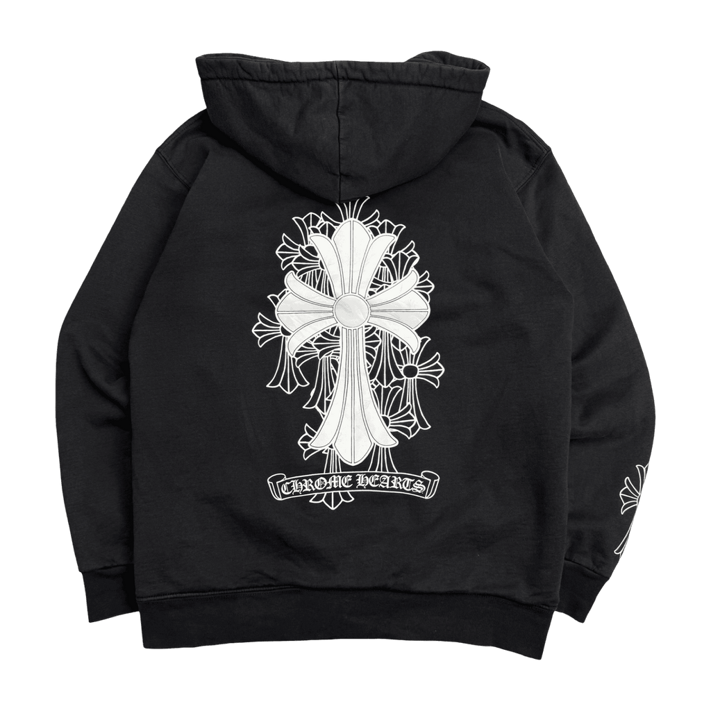 Chrome Hearts Cemetery Cross Thermal Zip Up Sweater Black
