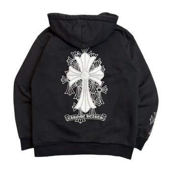 Chrome Hearts Cemetery Cross Thermal Zip Up Sweater Black
