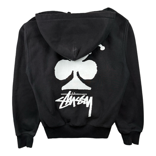 Stussy Club Crown Zip-Up Hoodie Black (USED)