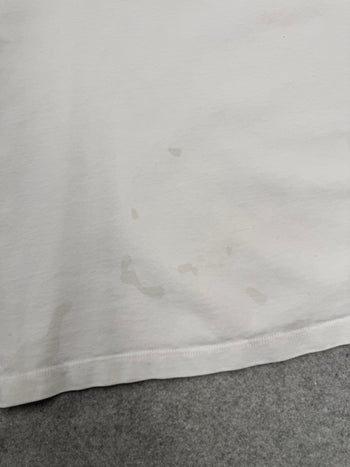 Louis Vuitton Embroidered Cursive Logo Tee White (USED)