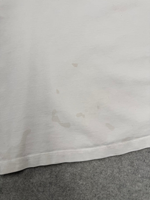 Louis Vuitton Embroidered Cursive Logo Tee White (USED) | Vitnage Clothing Store Canada