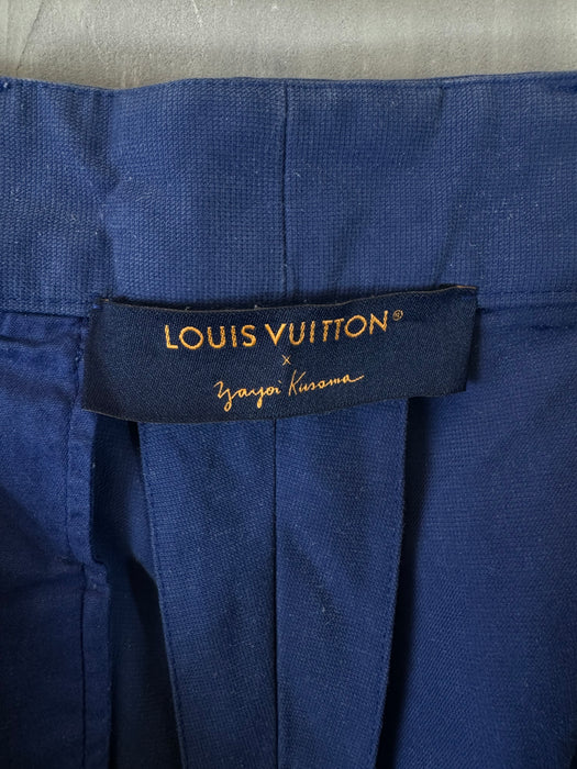 Louis Vuitton x Yayoi Kusama Cargo Pants Blue AW23 (USED) | Vitnage Clothing Store Canada