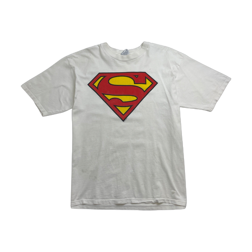 (XL) Vintage 90s Superman Tee White | Vintage Clothing Store Canada