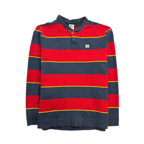 Nike SB Polo Style Striped L/S Blue/Red | Vintage Clothing Store Canada