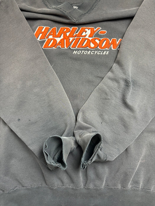 (XXL) Vintage Harley Davidson Motorcycles Sweatshirt Black | Vitnage Clothing Store Canada