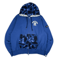 BAPE x Undefeated Camo Relaxed Zip Hoodie Navy (USED)