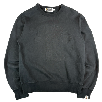 BAPE Blacked Out College Sweatshirt Black (USED)