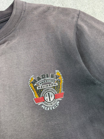 Vintage Harley Davidson American Legend Faded Tee Grey