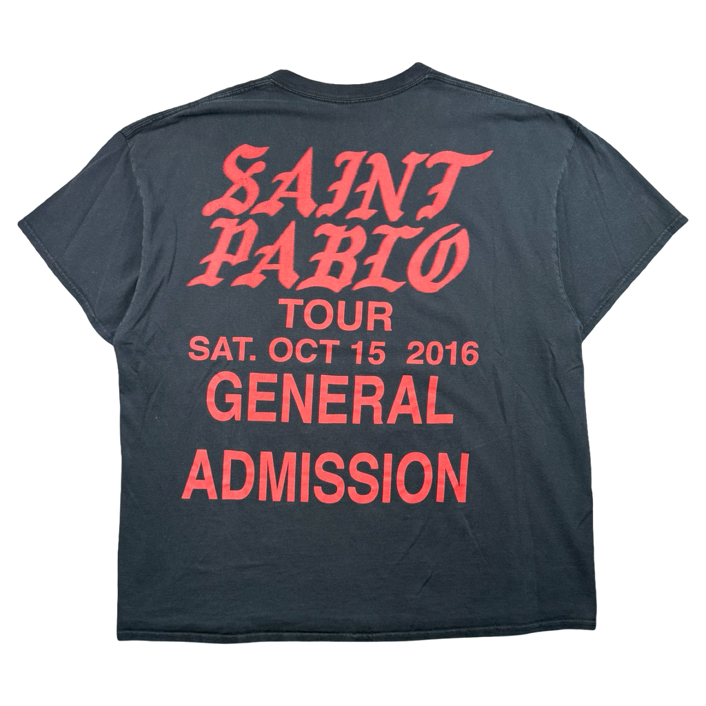 Kanye West Saint Pablo General Admission Tour Tee Black