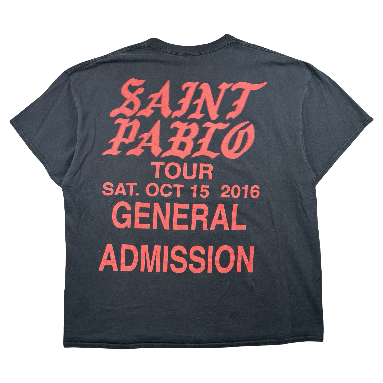 Kanye West Saint Pablo General Admission Tour Tee Black