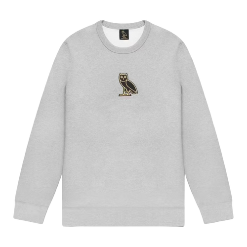 OVO Classic Owl Crewneck Heather Grey | Vintage Clothing Store Canada