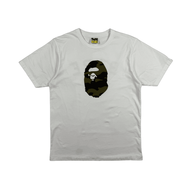 BAPE 1st Camo Ape Head Tee White (USED)